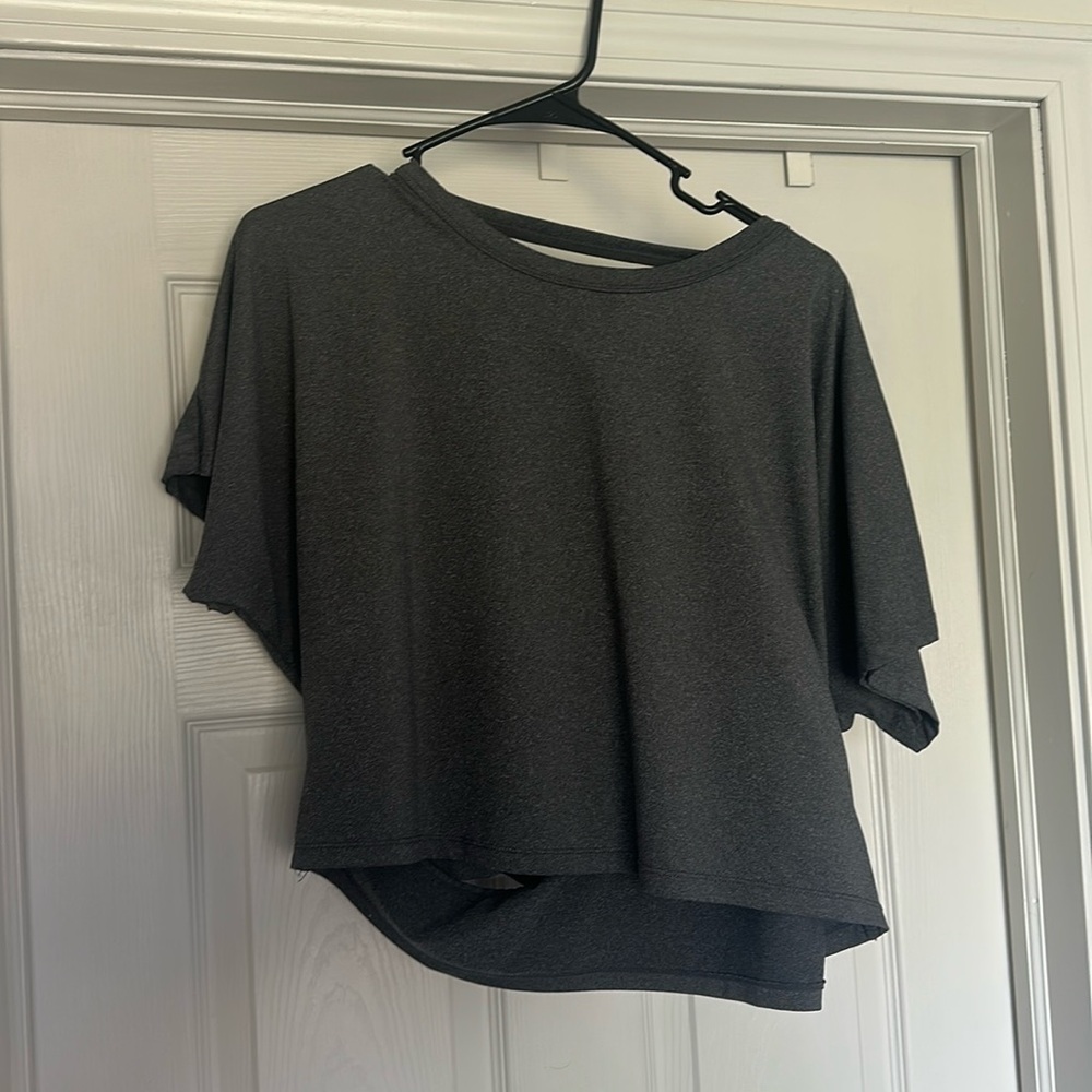Gray Women's Athletic Top